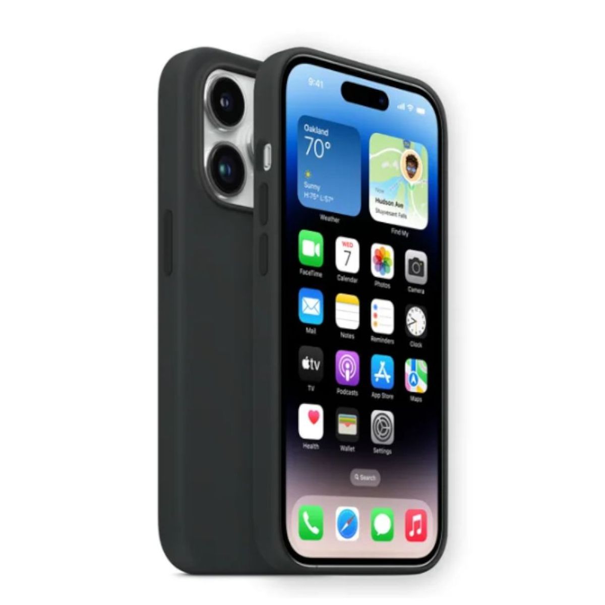 IMPORTADO MC - Case Silicona para iPhone 14 Pro Color Grafito