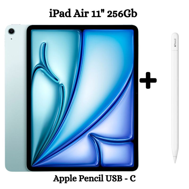 APPLE - iPad Air 11 Chip M2 256Gb - Blue + Apple Pencil Tipo - C