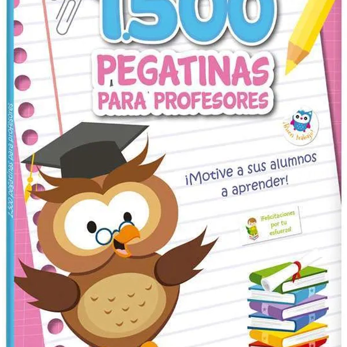 GENERICO - 1,500 Pegatinas para Profesores – Rosado