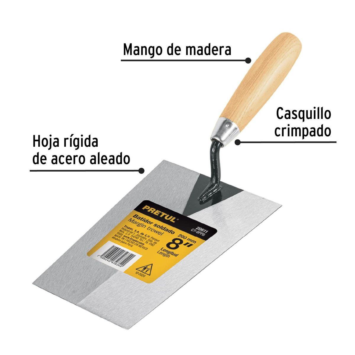 PRETUL - Plancha 8" (20cm) de Batir 20611 Pretul