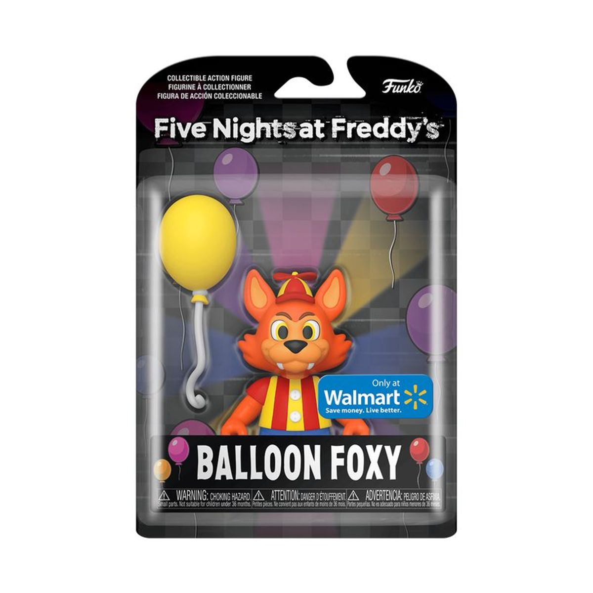 FREDDY - FNAF SNAPS FREDDY BALLOON FOXY ACTION FIGURE ORIGINAL
