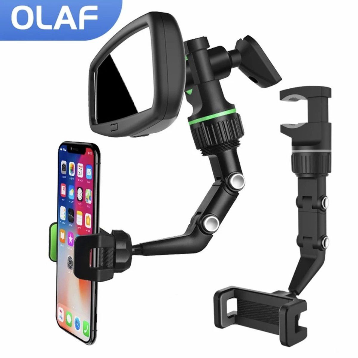 GENERICO - Soporte de Celular para Auto Multifuncional con Rotación de 360°