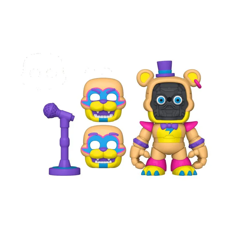 FREDDY - FNAF SNAPS FREDDY  GLAMROCK FREDDY DRESSING ROOM PLAYSET