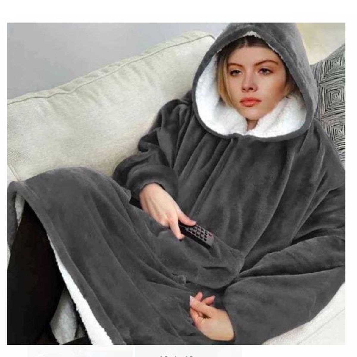 GENERICO - Manta Polar Polerones Felpa Con Capucha al azar