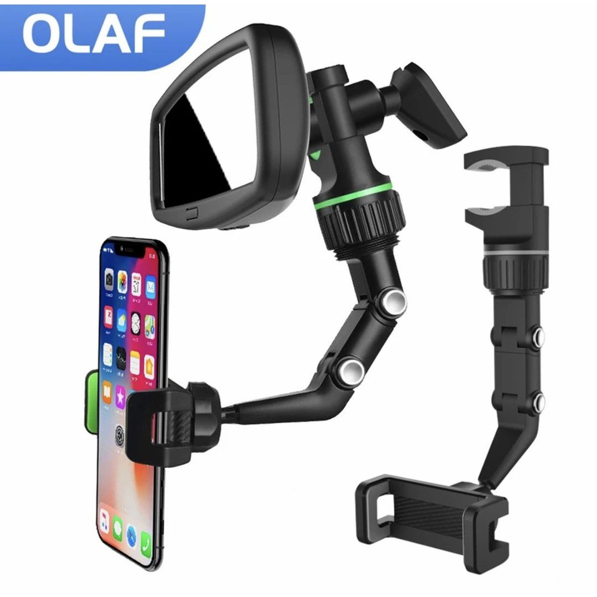 GENERICO - Soporte de Celular para Auto Multifuncional con Rotación de 360°