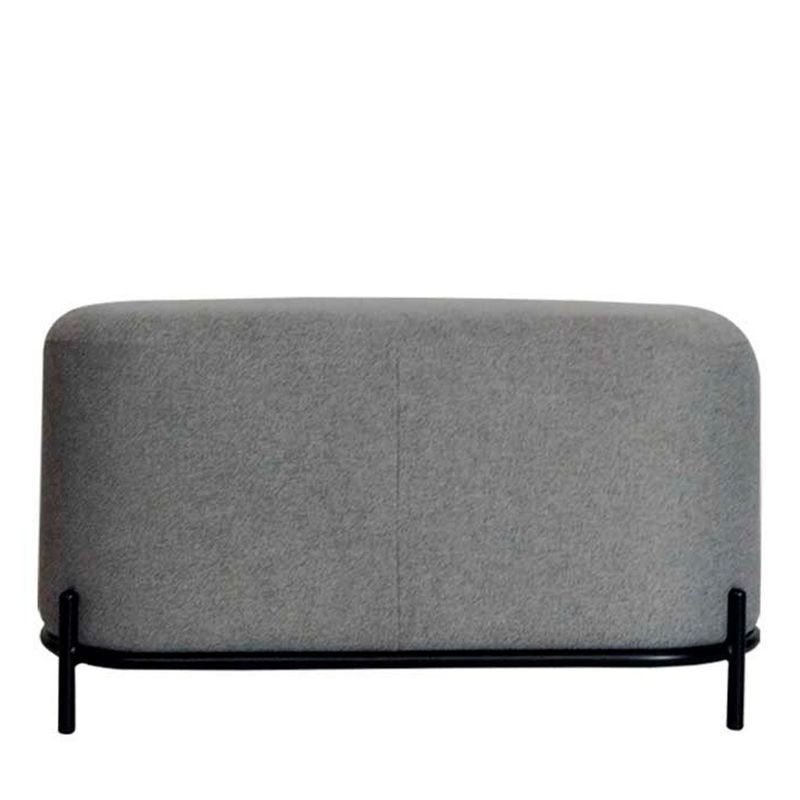 ZIYAZ - Puff Ottoman Gris 80X40