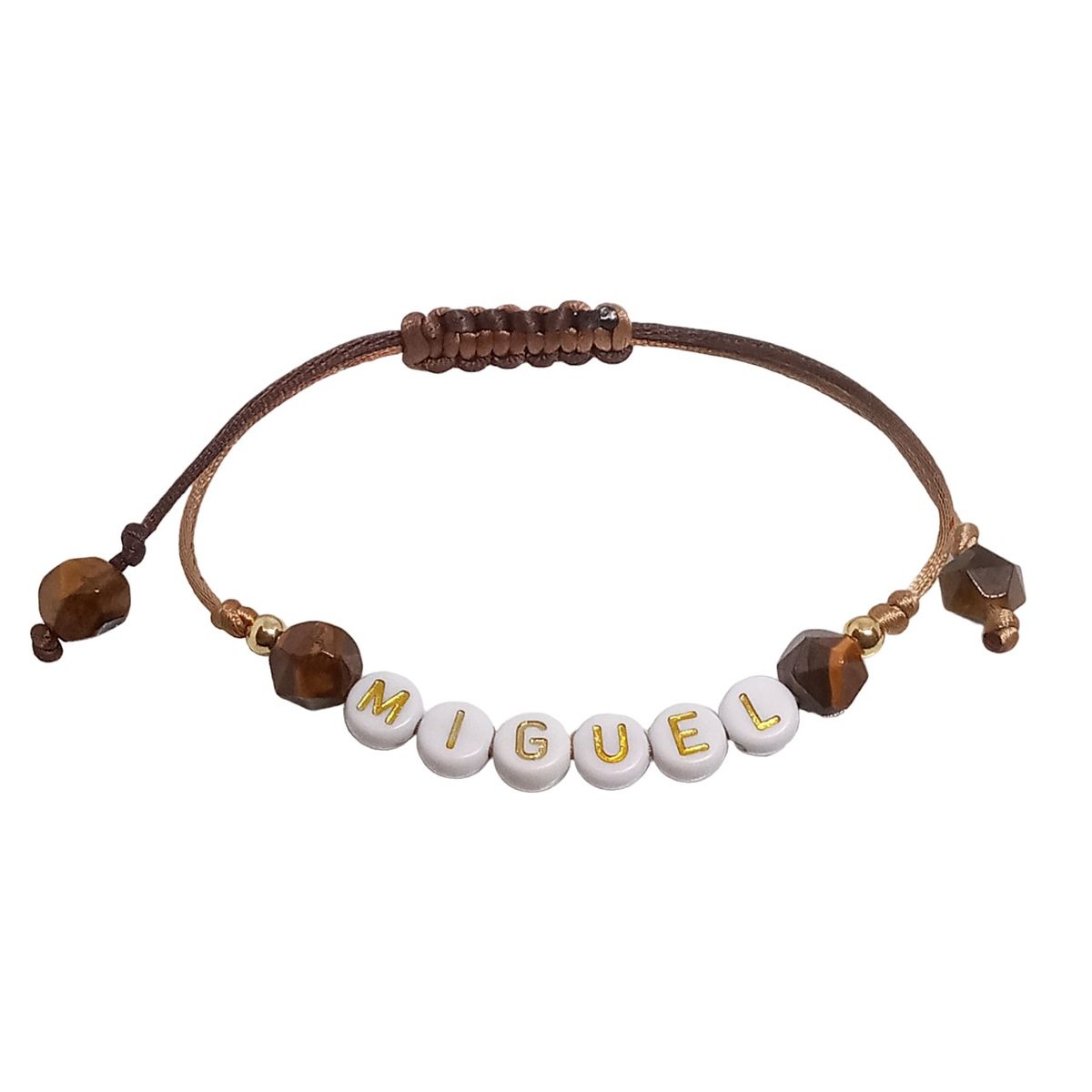 LUCYANA JOYAS Y ACCESORIOS - Pulsera para Hombre Letras Nombre Miguel
