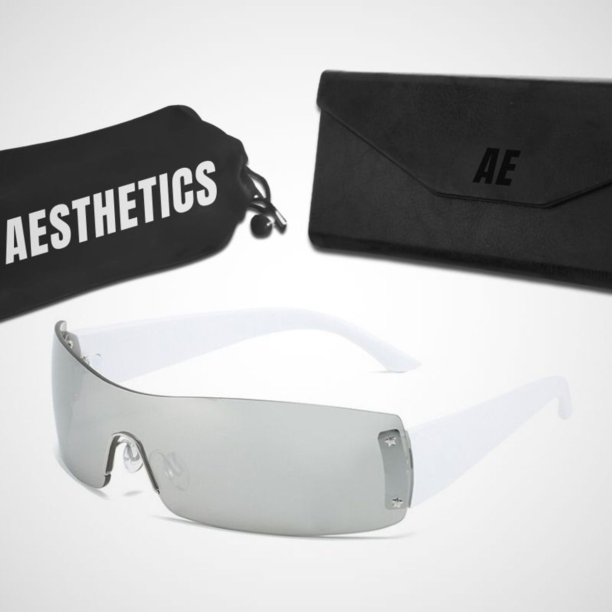 GENERICO - Lentes de Sol Aesthetics Biker Y2K para Hombre y Mujer