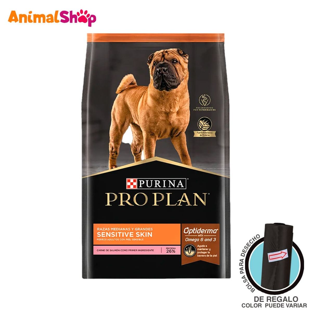 PRO PLAN - Alimento Perro Pro Plan Sensitive Salmon Raza Mediana 3Kg