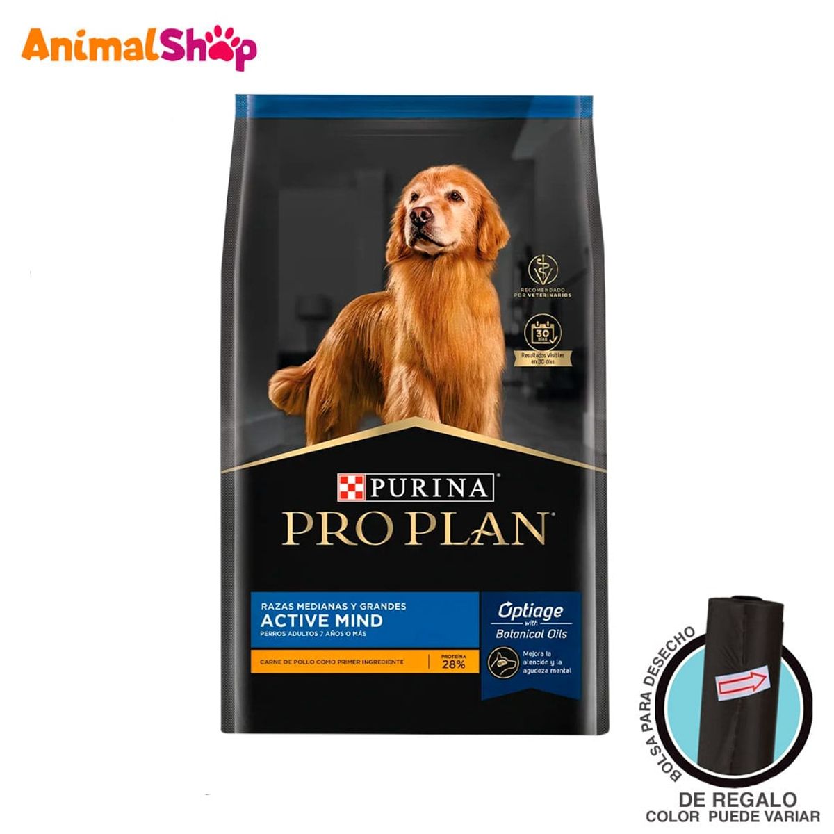 PRO PLAN - Alimento Para Perro Pro Plan Active Mind Raza Mediana 3Kg