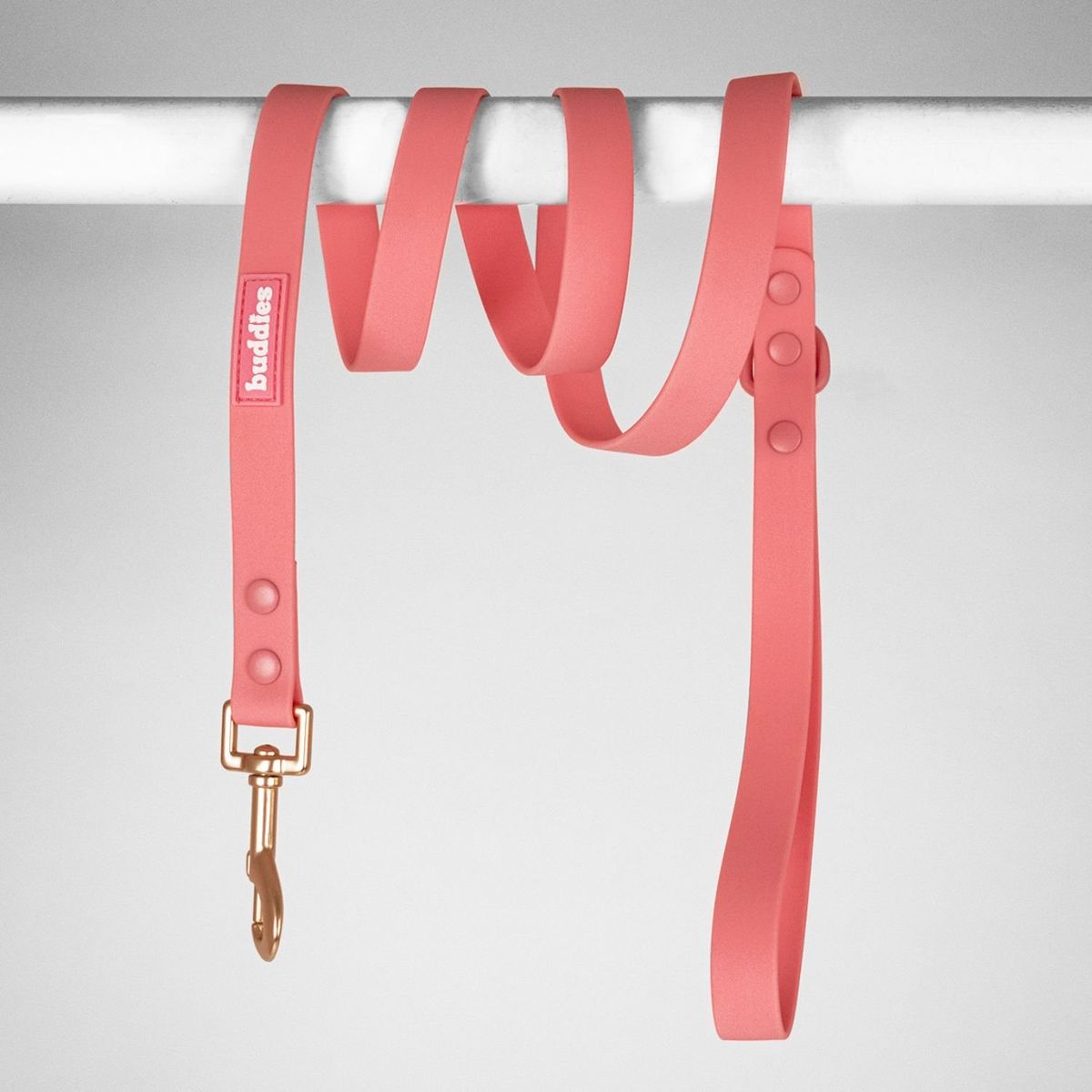 BUDDIES - Correa De Perro 152cm Rosado Repele Agua Y Suciedad