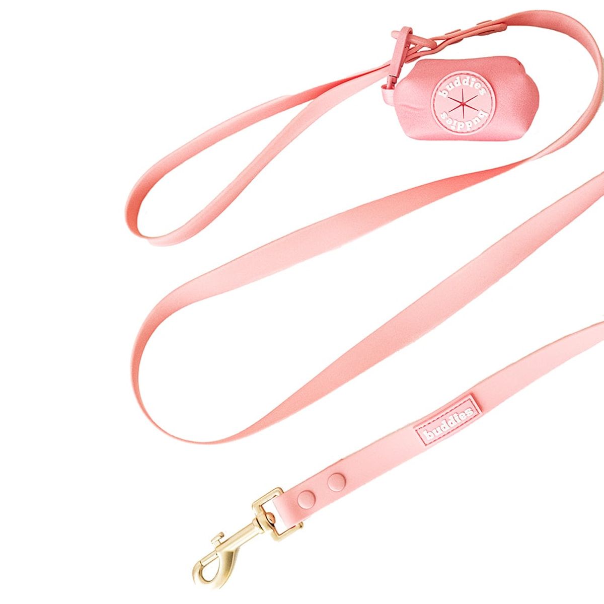 BUDDIES - Correa De Perro 152cm Rosado Repele Agua Y Suciedad