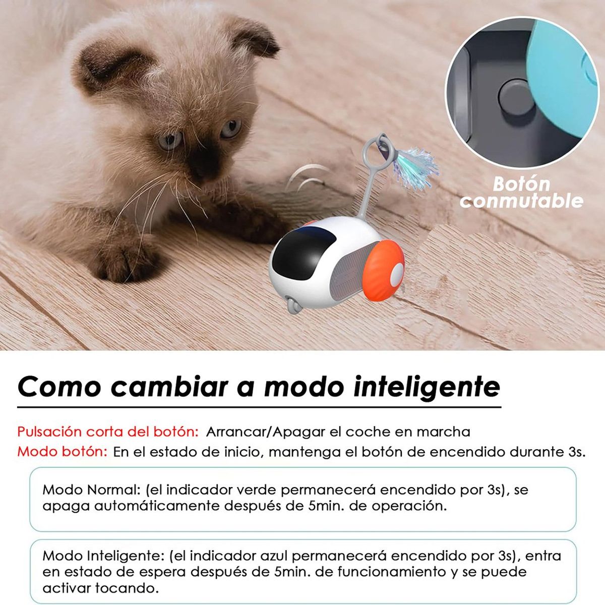 GENERICO - Juguete para Gatos Carro interactivo Pet Gravity
