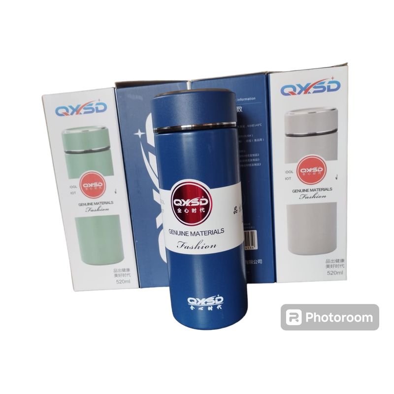 GENERICO - Termo azul doble capa de Acero Inoxidable 520 ml