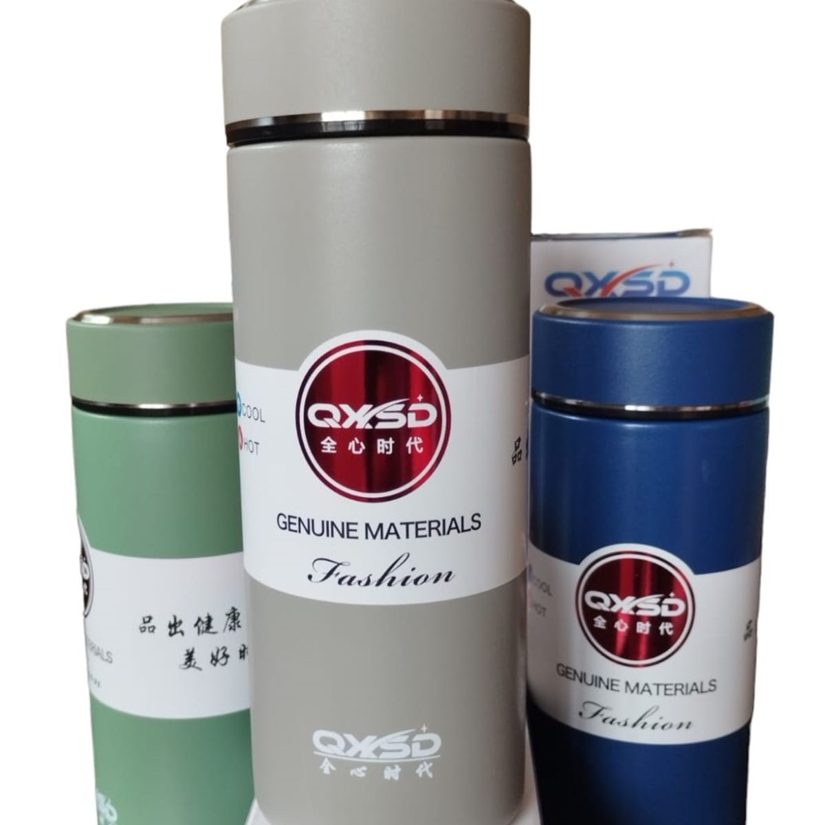 GENERICO - Termo gris de acero inoxidable 520 ml