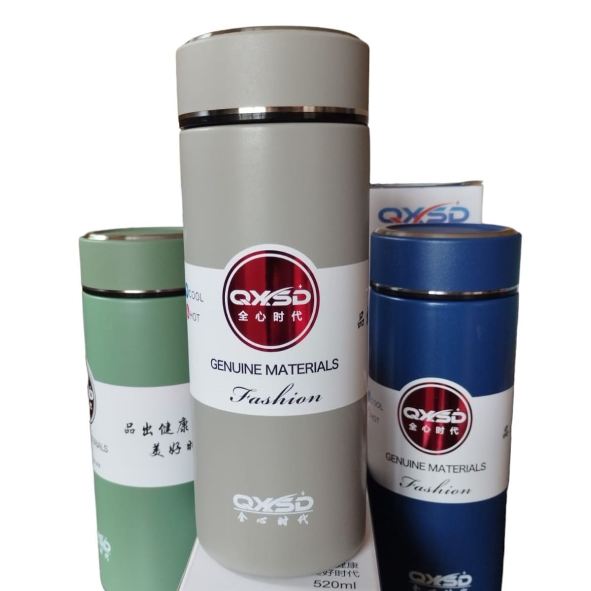 GENERICO - Termo gris de acero inoxidable 520 ml