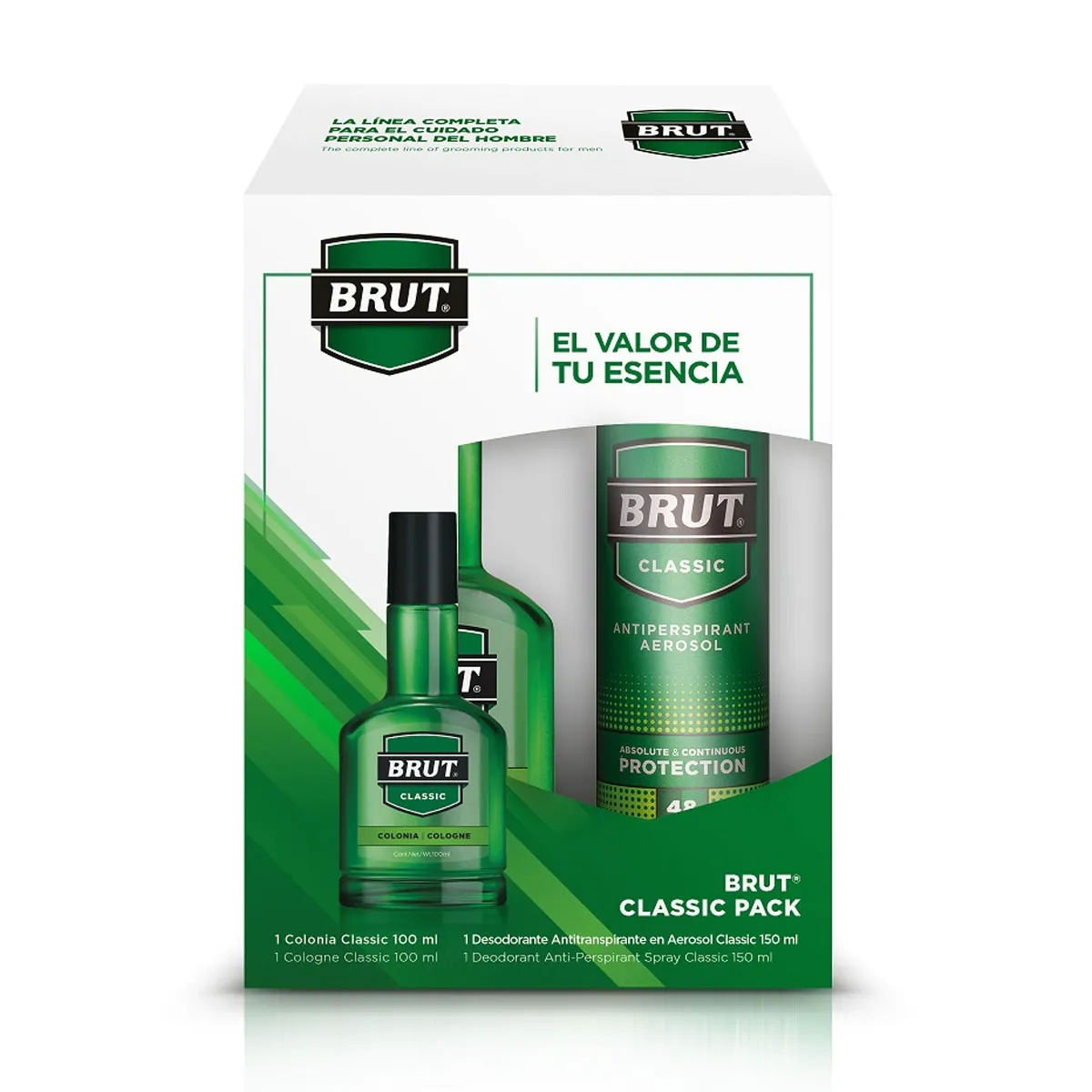BRUT - BRUT CLASSIC Colonia 100ml con Deo Spray