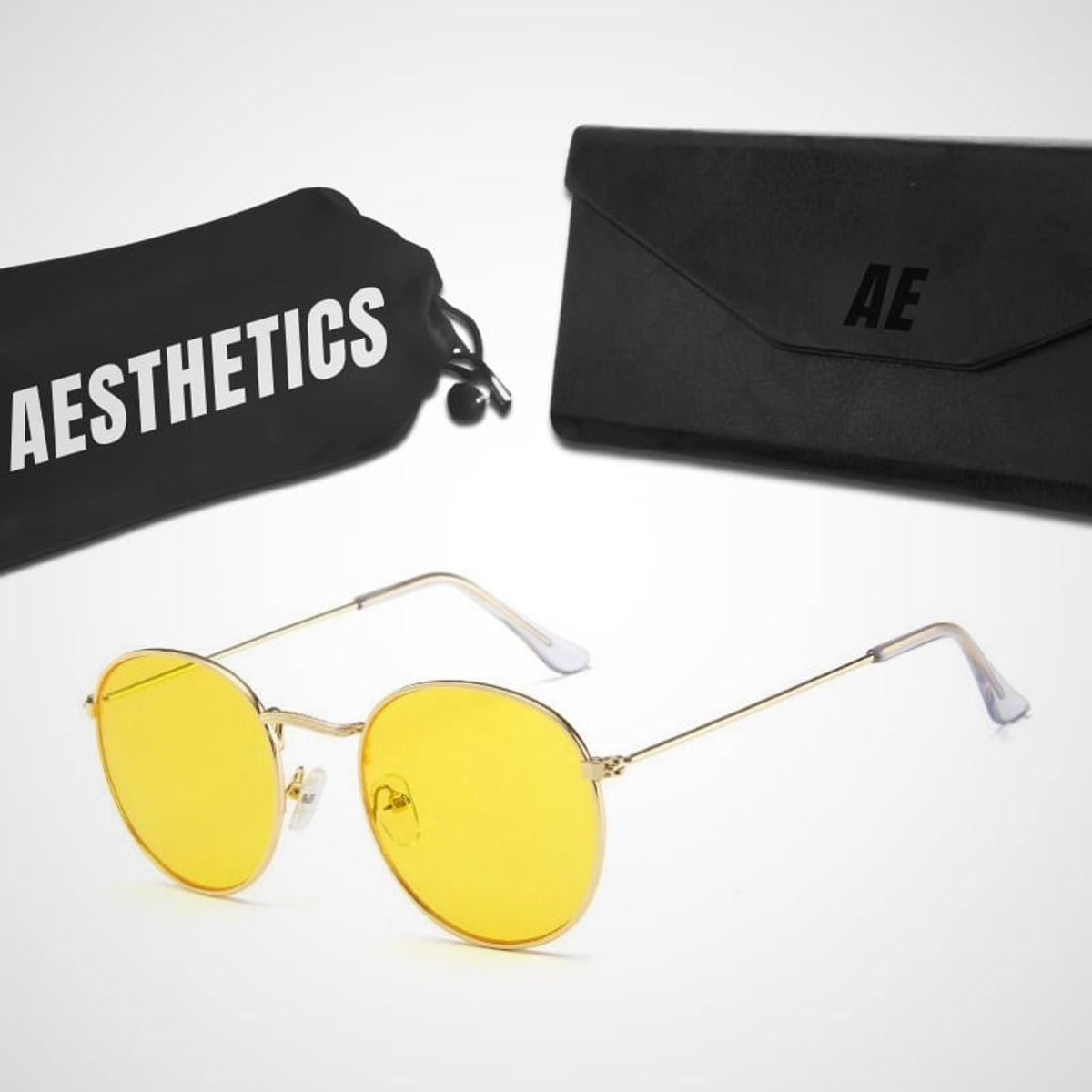GENERICO - Lentes de Sol Aesthetics Hippie para Hombre y Mujer