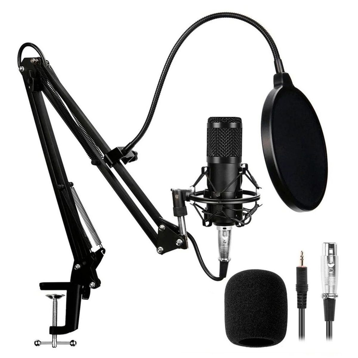 OEM - USB Gaming Microphone Streaming Podcast PC Micrófono Condensador Black