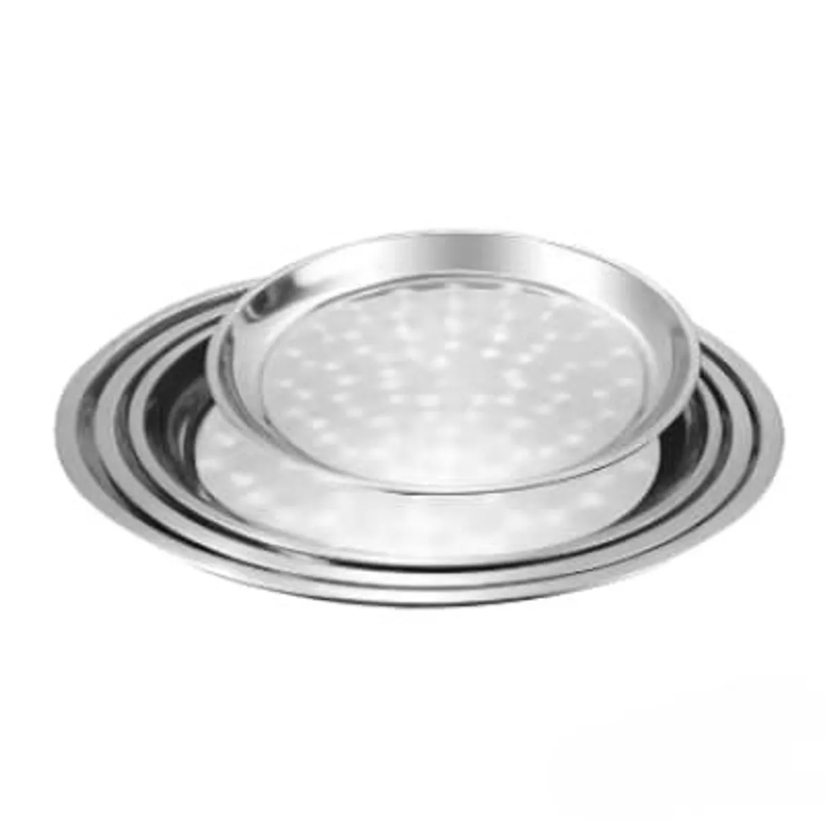 GENERICO - Bandejas  De Azafates De Acero de 4 Piezas