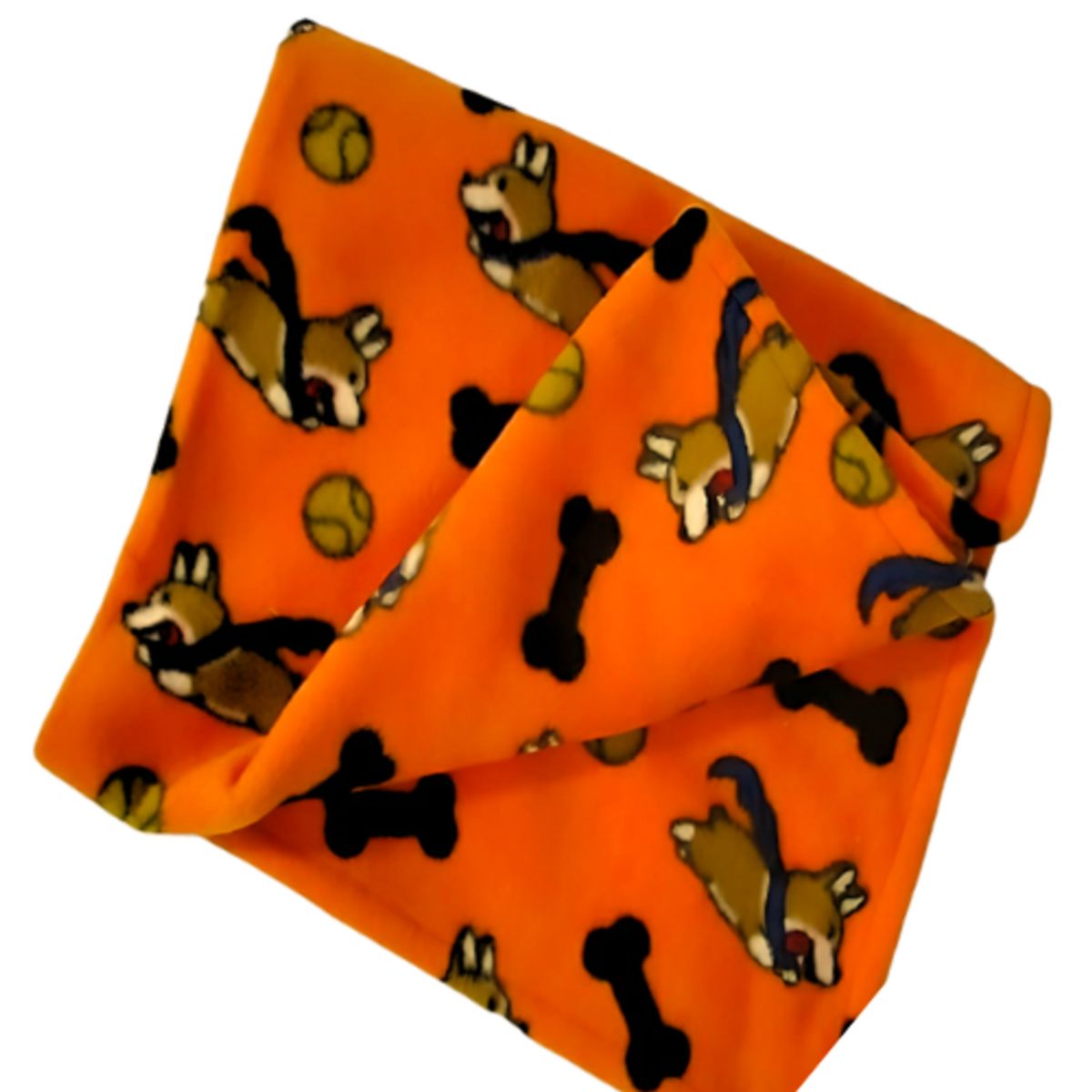 IDEAS PERFECTAS - Frazada Ideas Perfectas Naranja Firulais de Polar