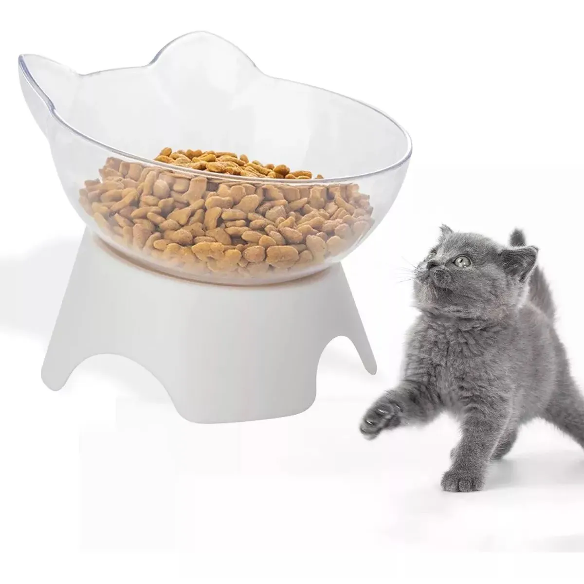 GENERICO - PLATO PARA GATO - TRANSPARENTE