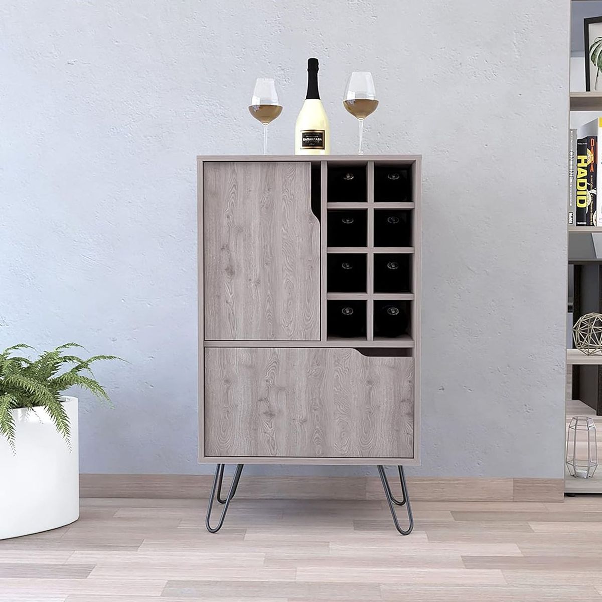 VENTITAS HOME - Mueble de Bar Marianno Ventitas Home Color Olmo Suizo
