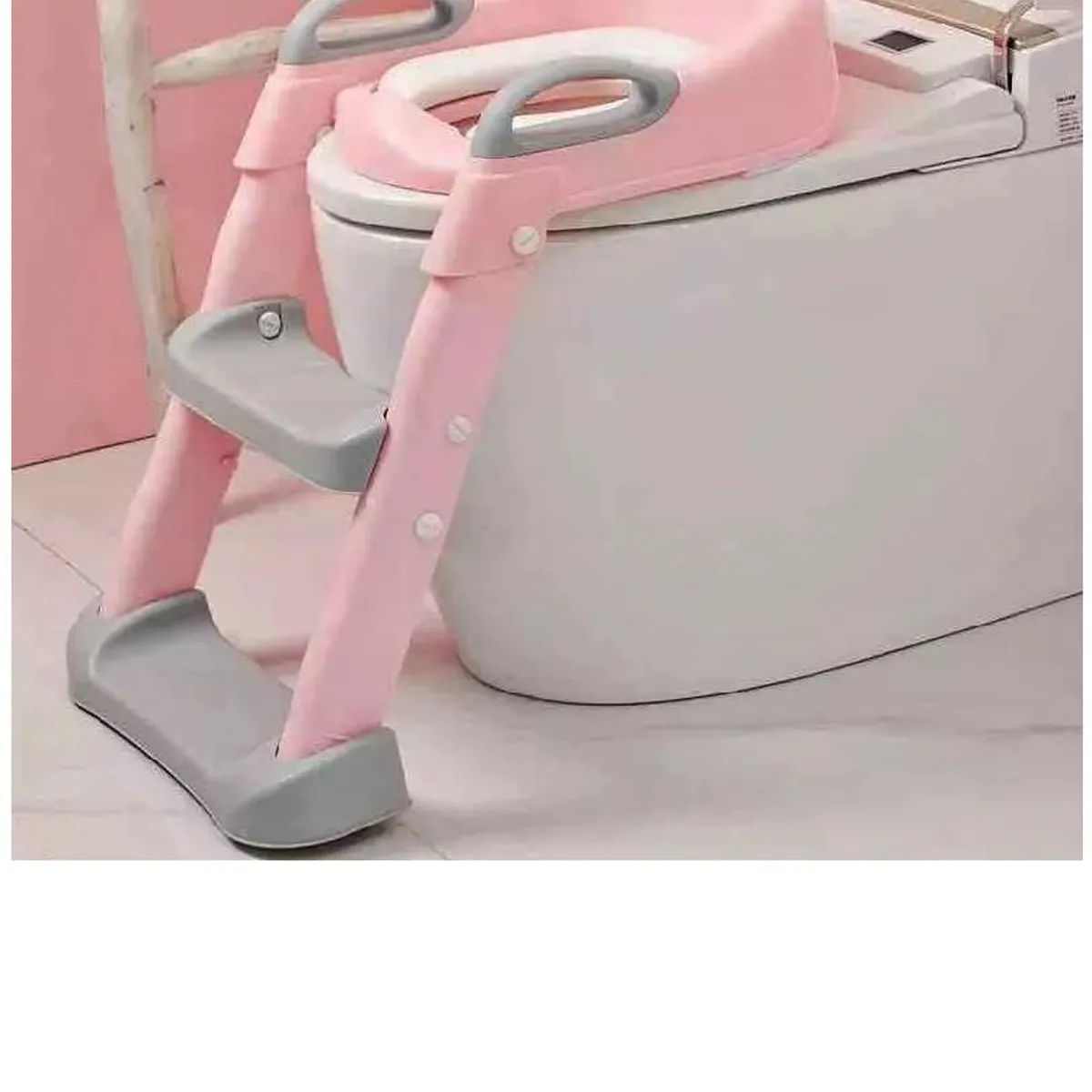 GENERICO - ASIENTO DE INODORO PARA BAÑO CON ESCALERA PARA NIÑOS