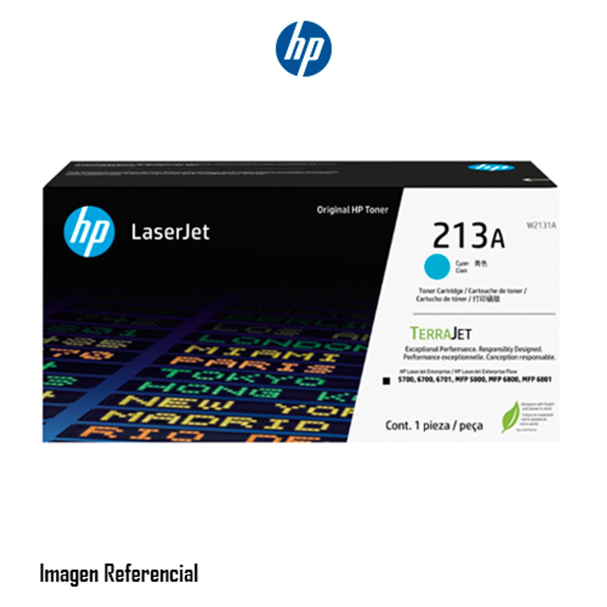HP - TONER HP 213A COLOR CYAN, 3000 PAG P/N: W2131A