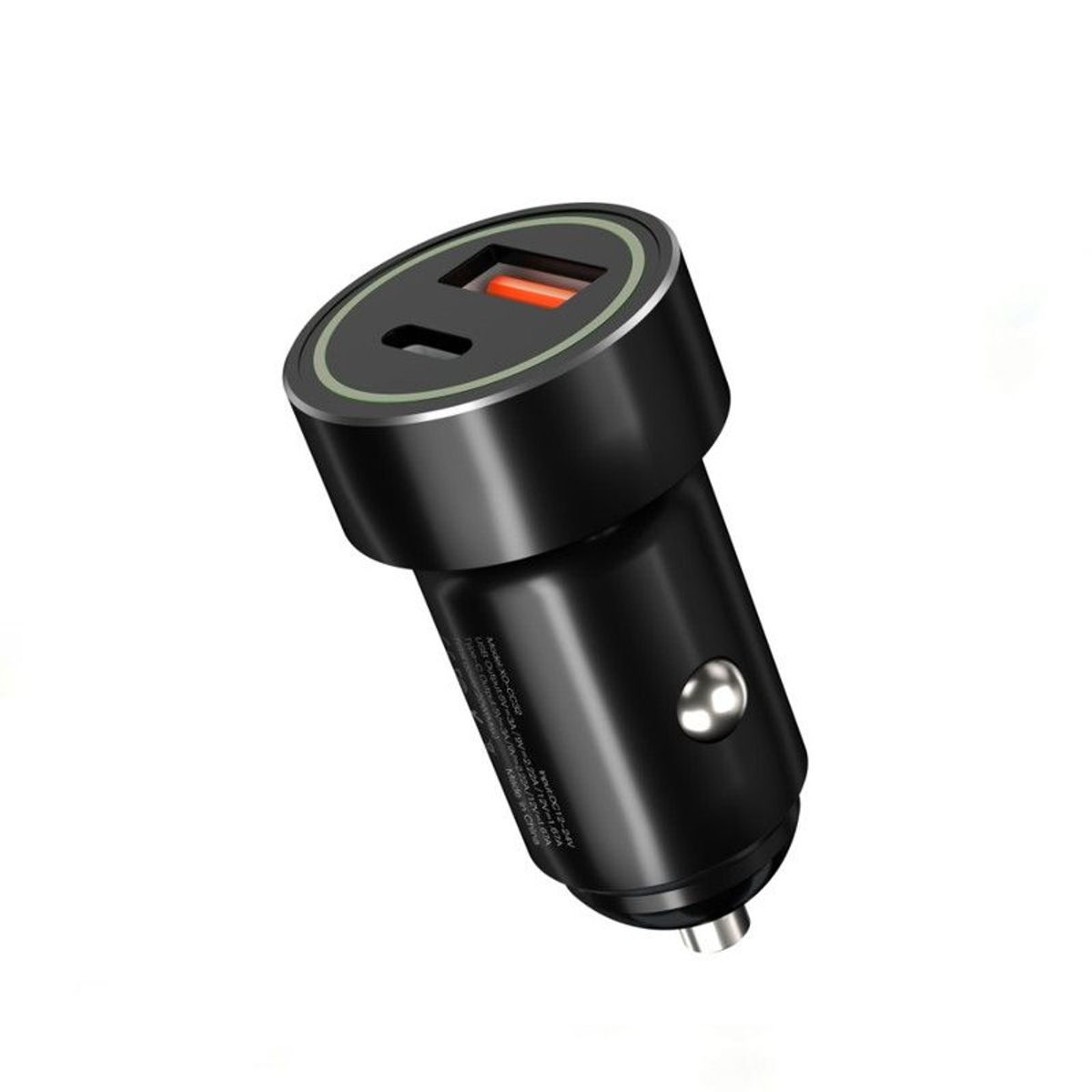 XO SIMPLE IS BEAUTY - Cargador de Carro XO CC32 Carga Rapida 20W + QC 30 Usb 1A + 1C - Negro