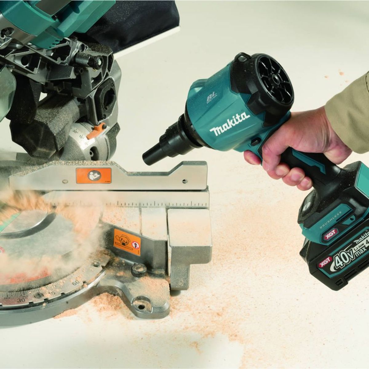 MAKITA - Soplador Multifuncional Makita AS001GZ 40V XGT BL (Baretool)