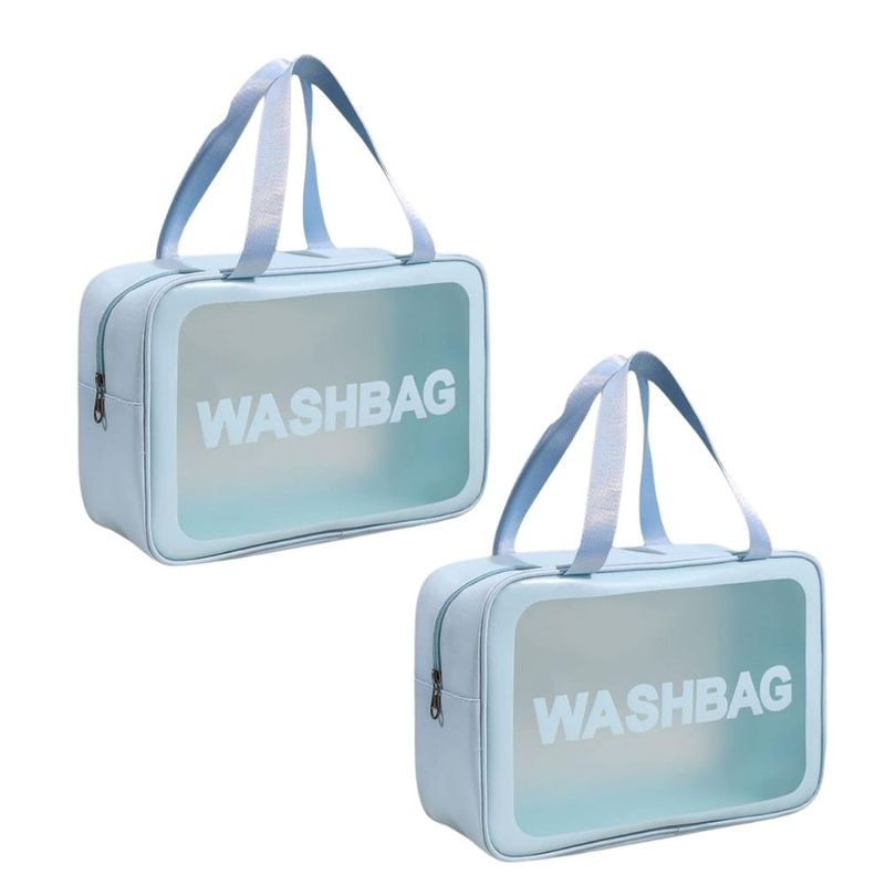 INSPIRA - Pack de 2 Estuches Neceser Grande Impermeable con Asa