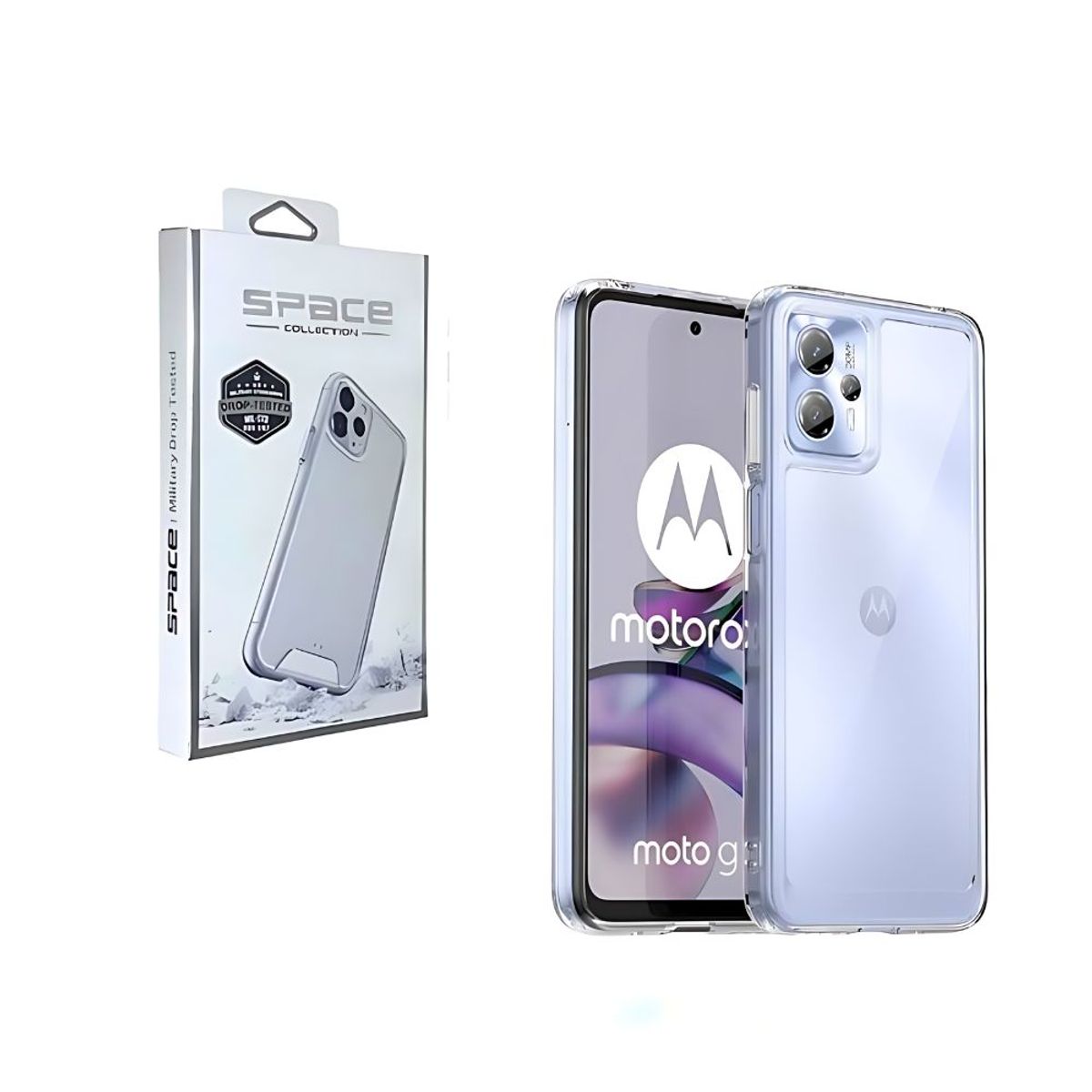 GENERICO - Case Space transparente con mica para Motorola G14 PREMIUM vip