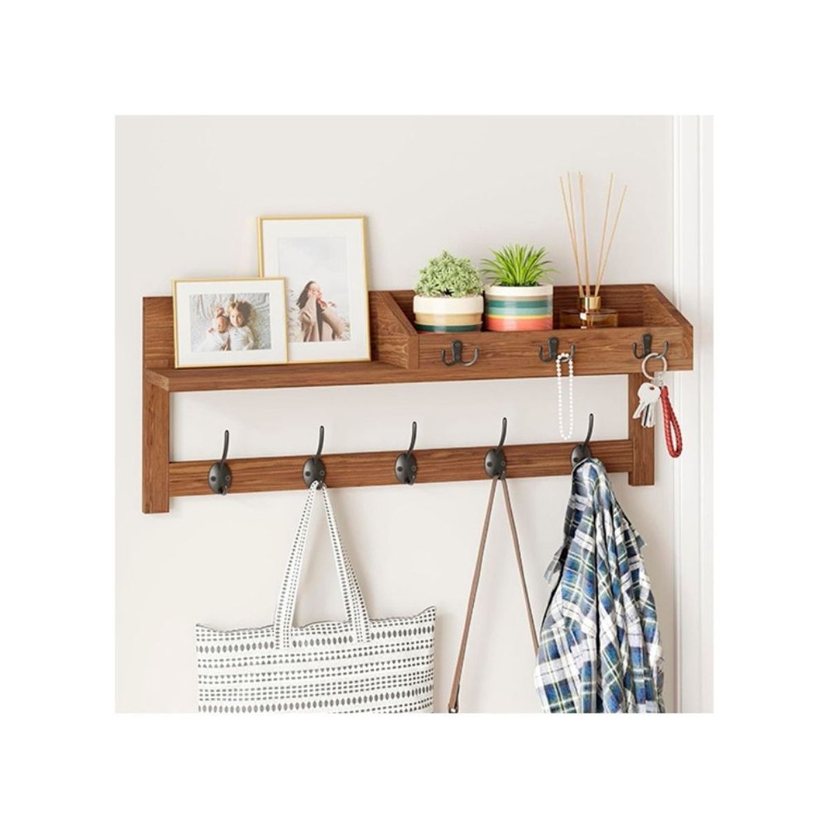 GENERICO - Perchero Flotante Dai Color Caramelo Ruta 81