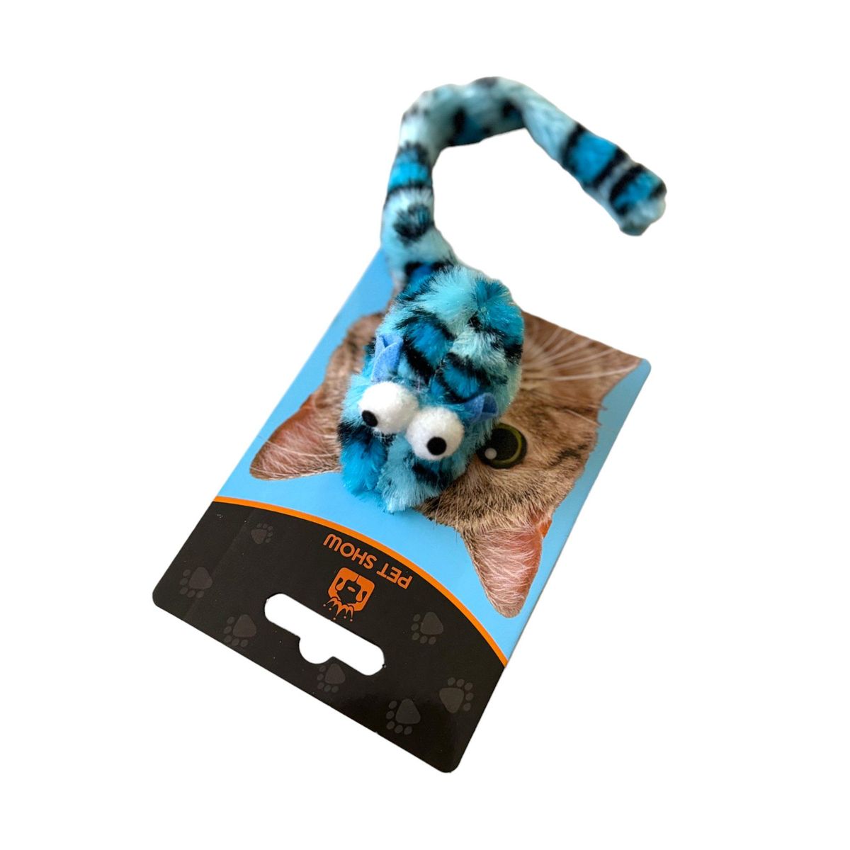 GENERICO - Juguete para gato con estampado de leopardo - Celeste.