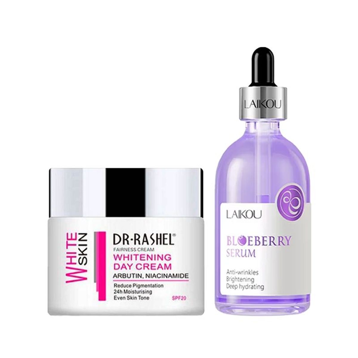 GENERICO - Crema Facial Blanqueadora de Dia + Serum Facial Arándanos