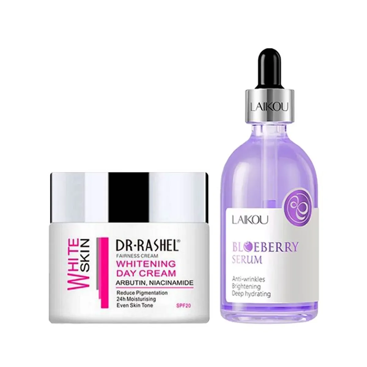 GENERICO - Crema Facial Blanqueadora de Dia + Serum Facial Arándanos