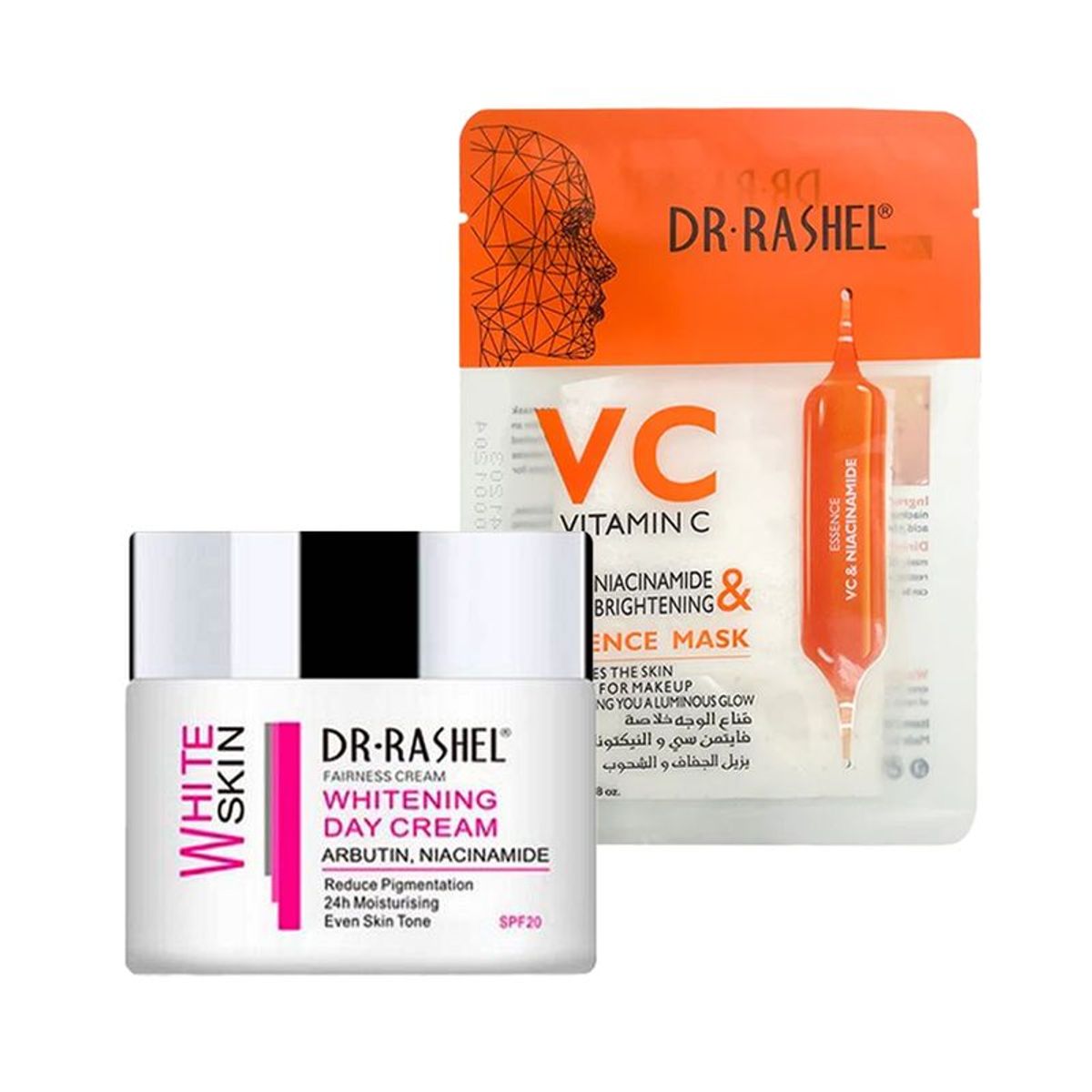 GENERICO - Crema Facial Blanqueador de Dia + Mascarilla Facial vitamina C