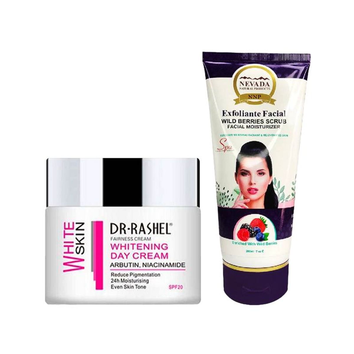 GENERICO - Crema Facial Blanqueadora de Dia + Exfoliante Bayas Silvestres