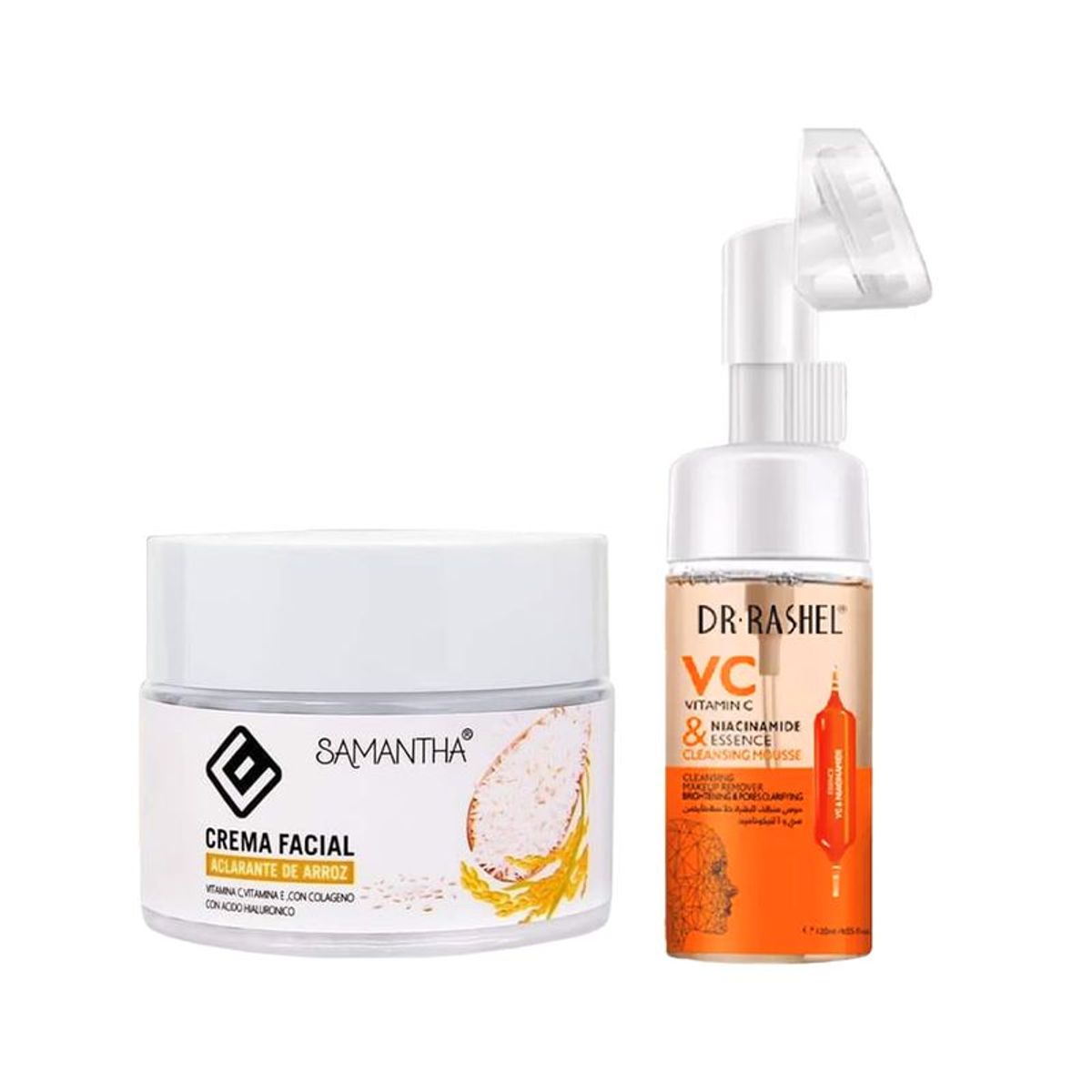 GENERICO - Crema Facial Extracto de Arroz + Limpiador Facial Vitamina C