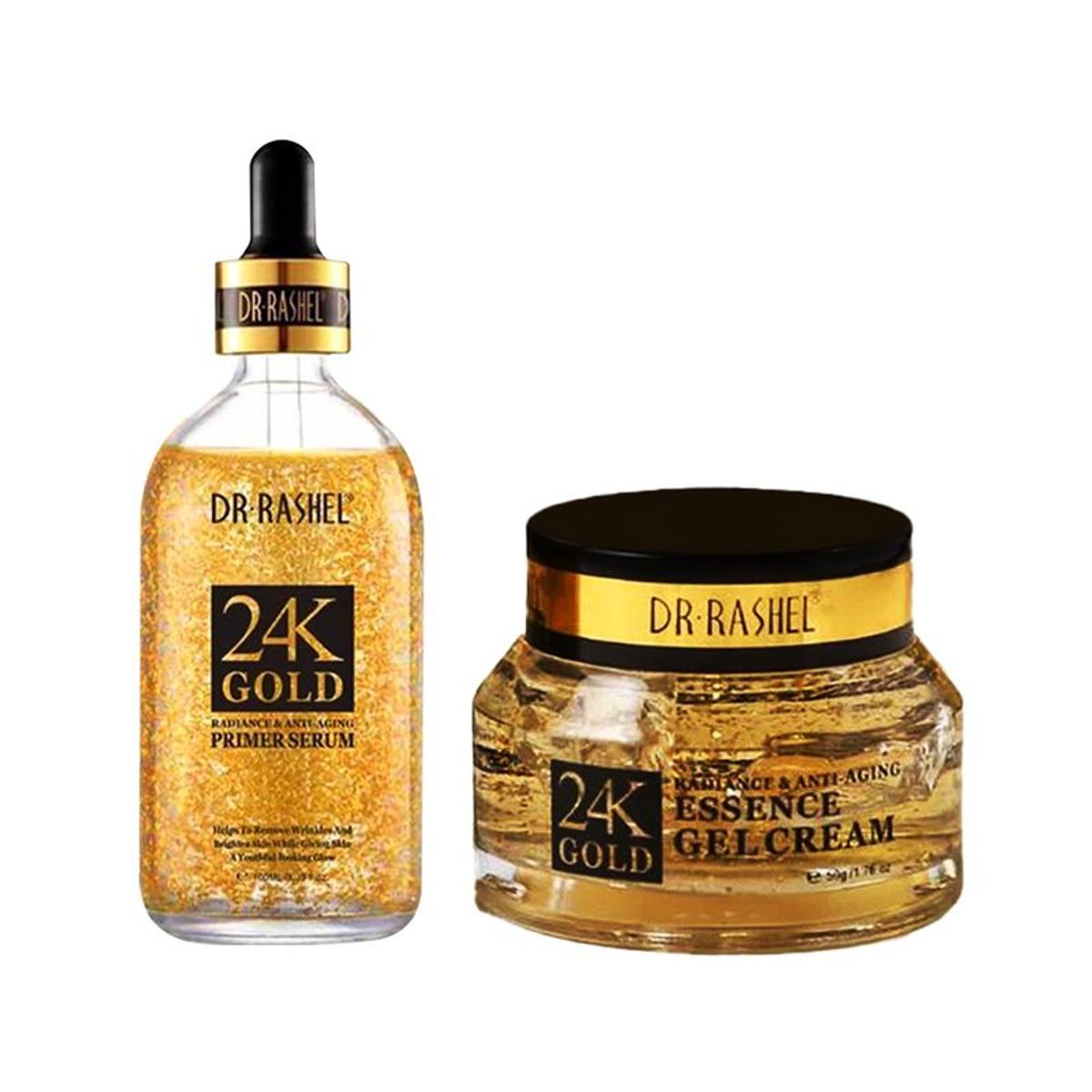 GENERICO - Suero Facial Antiarrugas 24k Oro + Crema Gel Antiedad 24k Gold