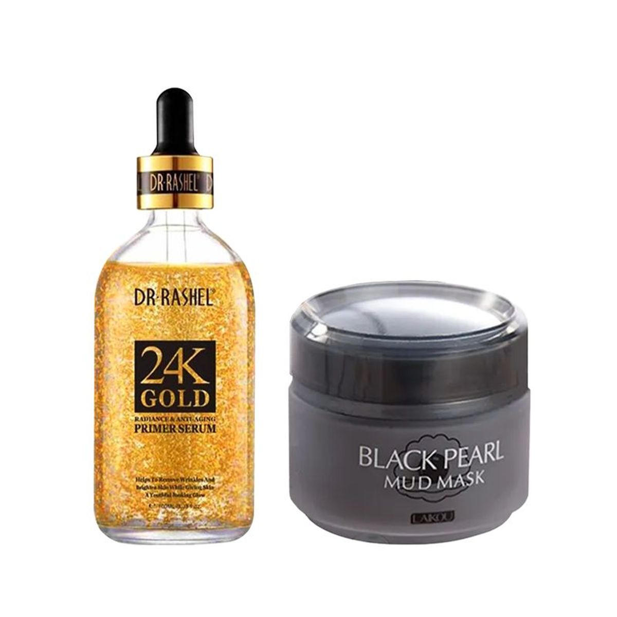 GENERICO - Suero Facial Antiarrugas 24k Oro + Crema Facial Perlas Negras