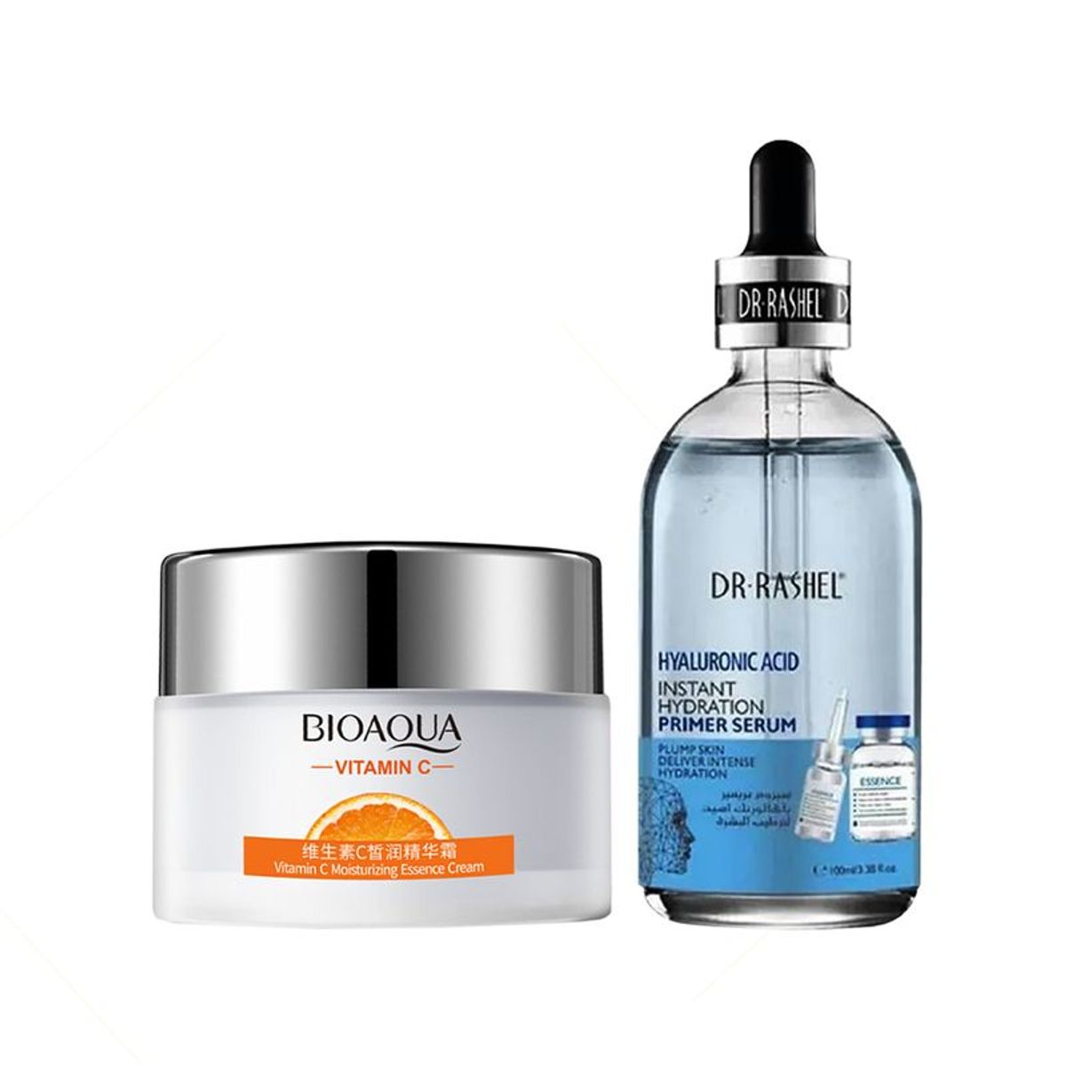 BIOAQUA - Crema Facial Hidratante Vitamina C + Serum Acido Hialurónico
