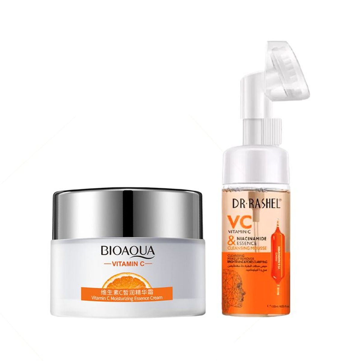 BIOAQUA - Crema Facial Hidratante Vitamina C + Limpiador Vitamina C
