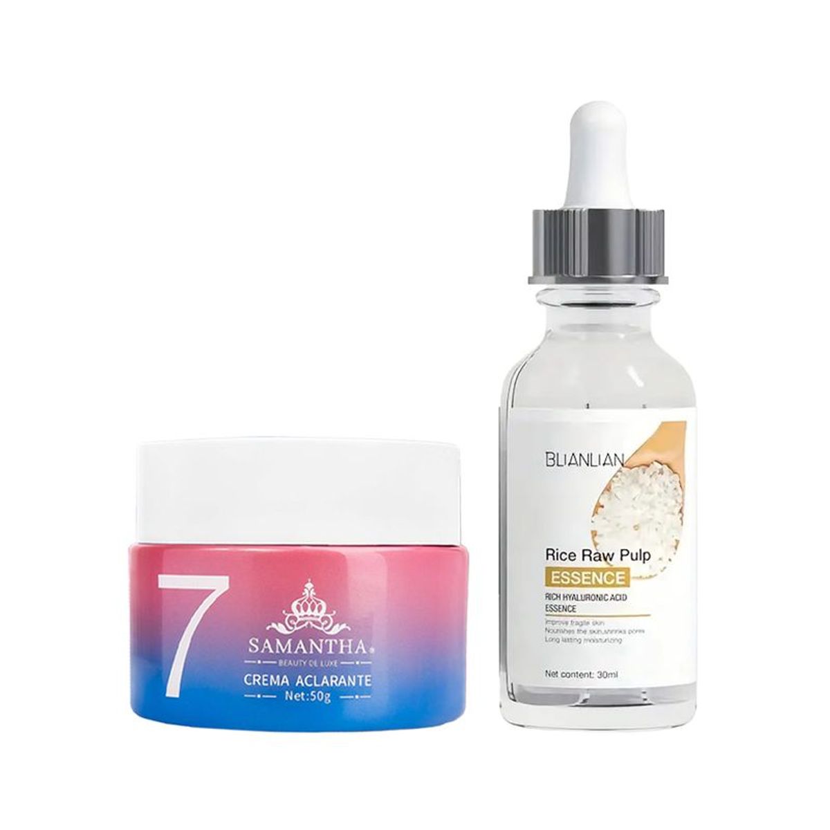 GENERICO - Crema Aclarante Facial + Serum Facial Extracto de Arroz y AH