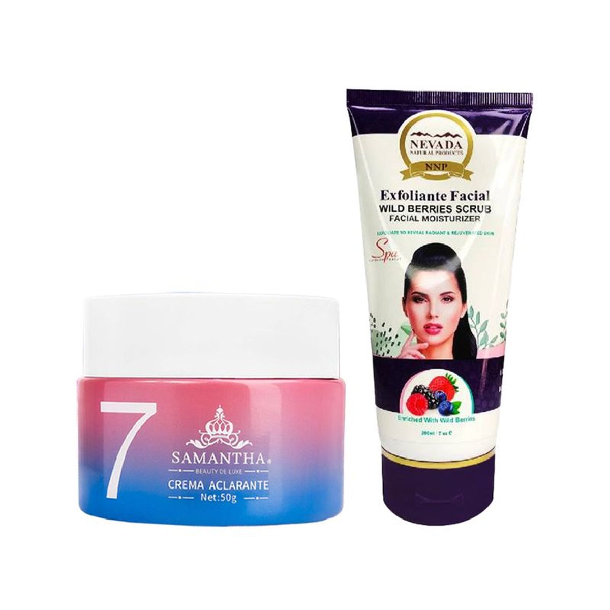 GENERICO - Crema Aclarante Facial + Exfoliante Facial Bayas Silvestres