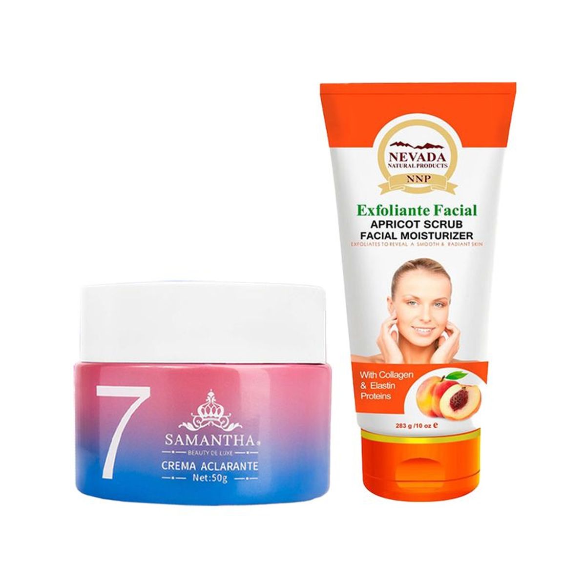 GENERICO - Crema Aclarante Facial + Exfoliante Facial de Albaricoque