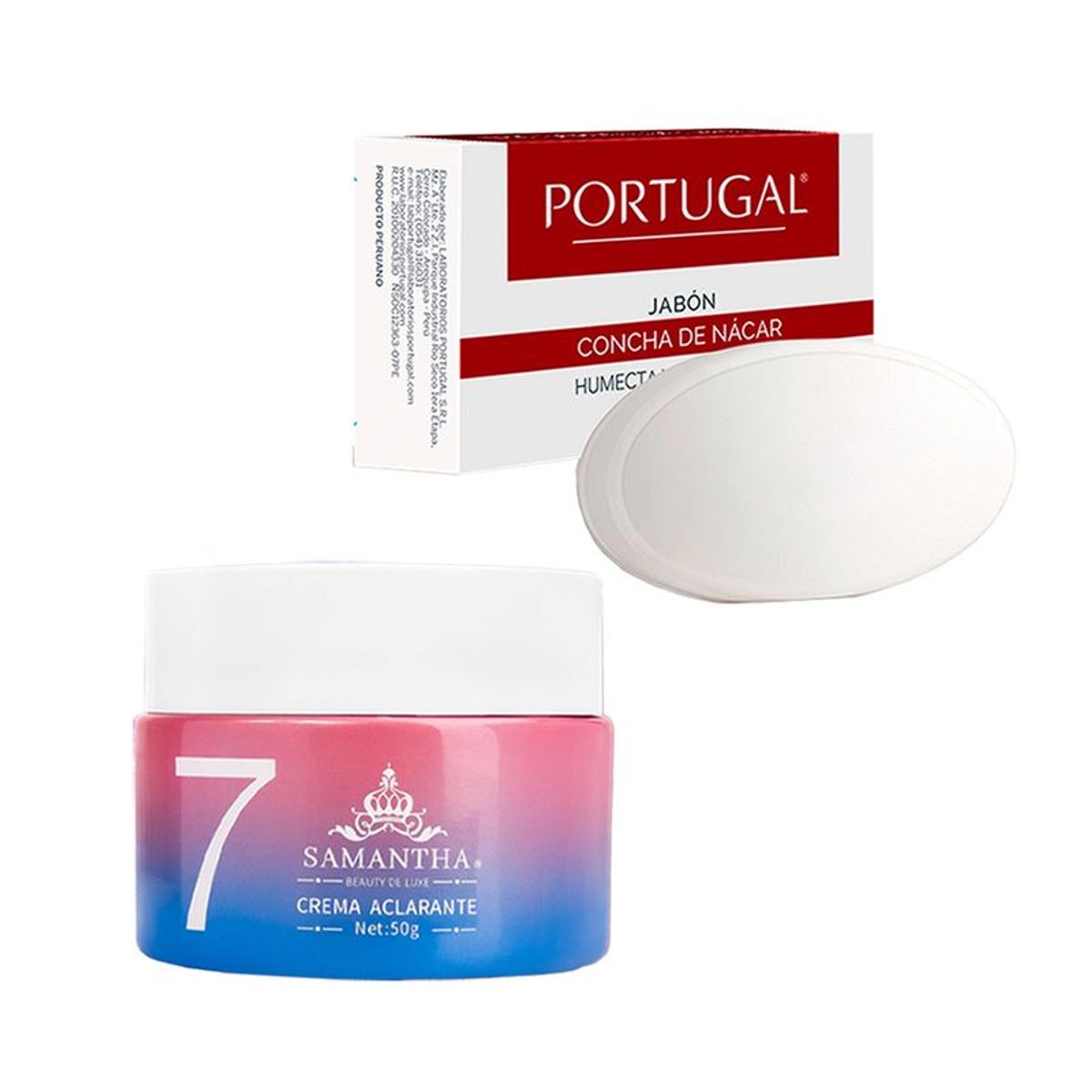 GENERICO - Crema Aclarante Facial + Jabón Concha de Nácar La Portugal