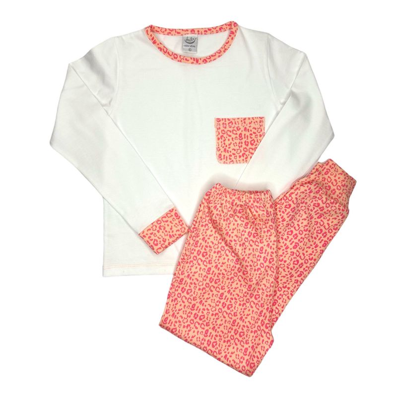OTTOWARE - PIJAMA NIÑA ANIMAL PRINT MELON_.