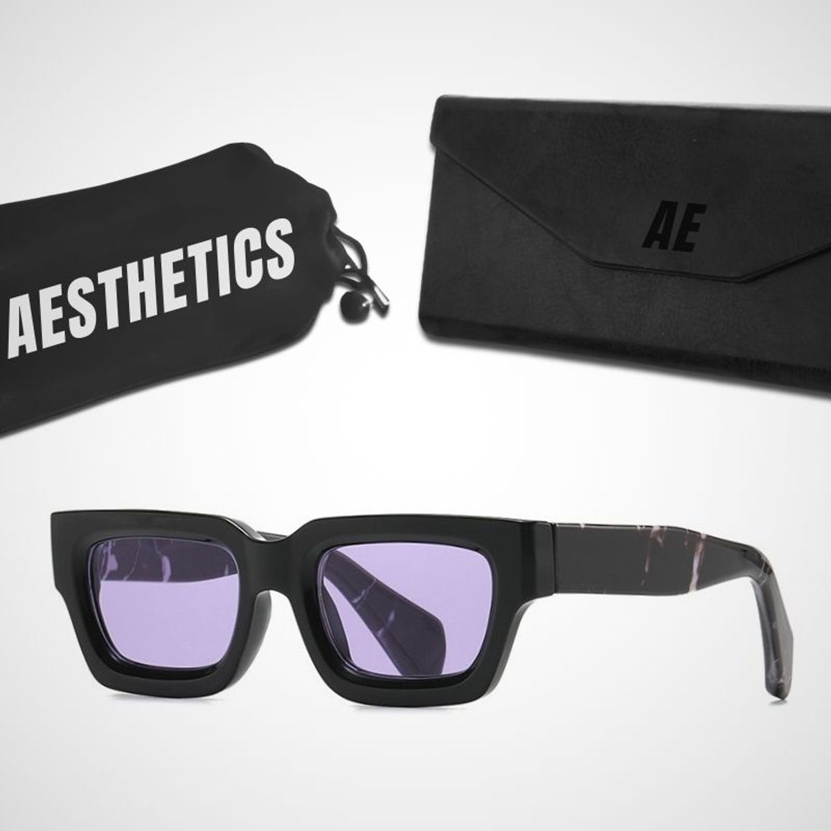 GENERICO - Lentes de Sol Aesthetics Retro Sides para Hombre y Mujer